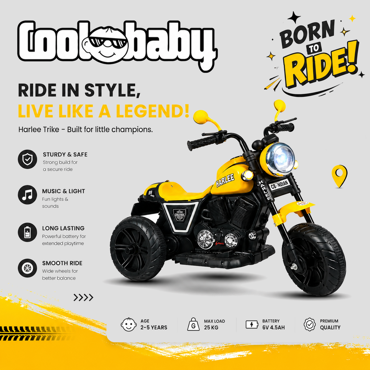 Coolbaby Indian Mini Bike toy bike for kids, featuring colorful design and sturdy construction, perfect for young children.
