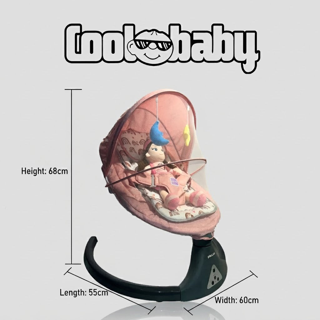 Coolbaby Premium Automatic Electric Baby Swing Cradle