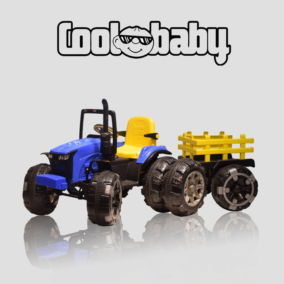 Coolbaby Kids Ride-On 6688 Bahubali Tractor with Trolley 🚜