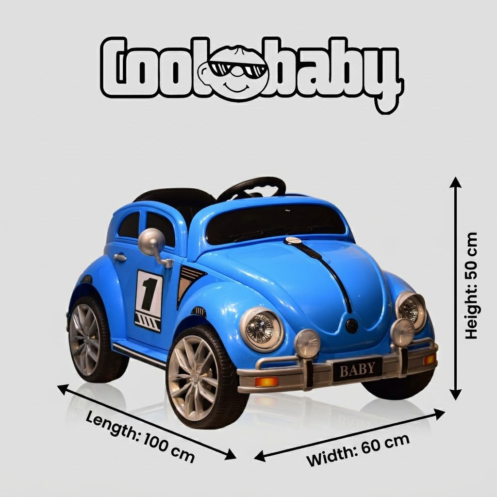 Coolbaby 3001 Beettle Toy Car in vibrant colors, featuring detailed design and sturdy build for kids' play.