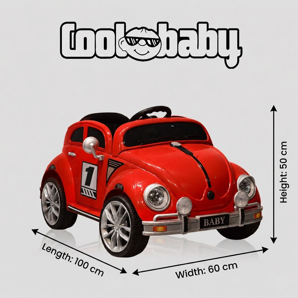 Coolbaby Toys Beetle Car toy, colorful miniature car with detailed design, perfect for kids' play and imaginative fun.