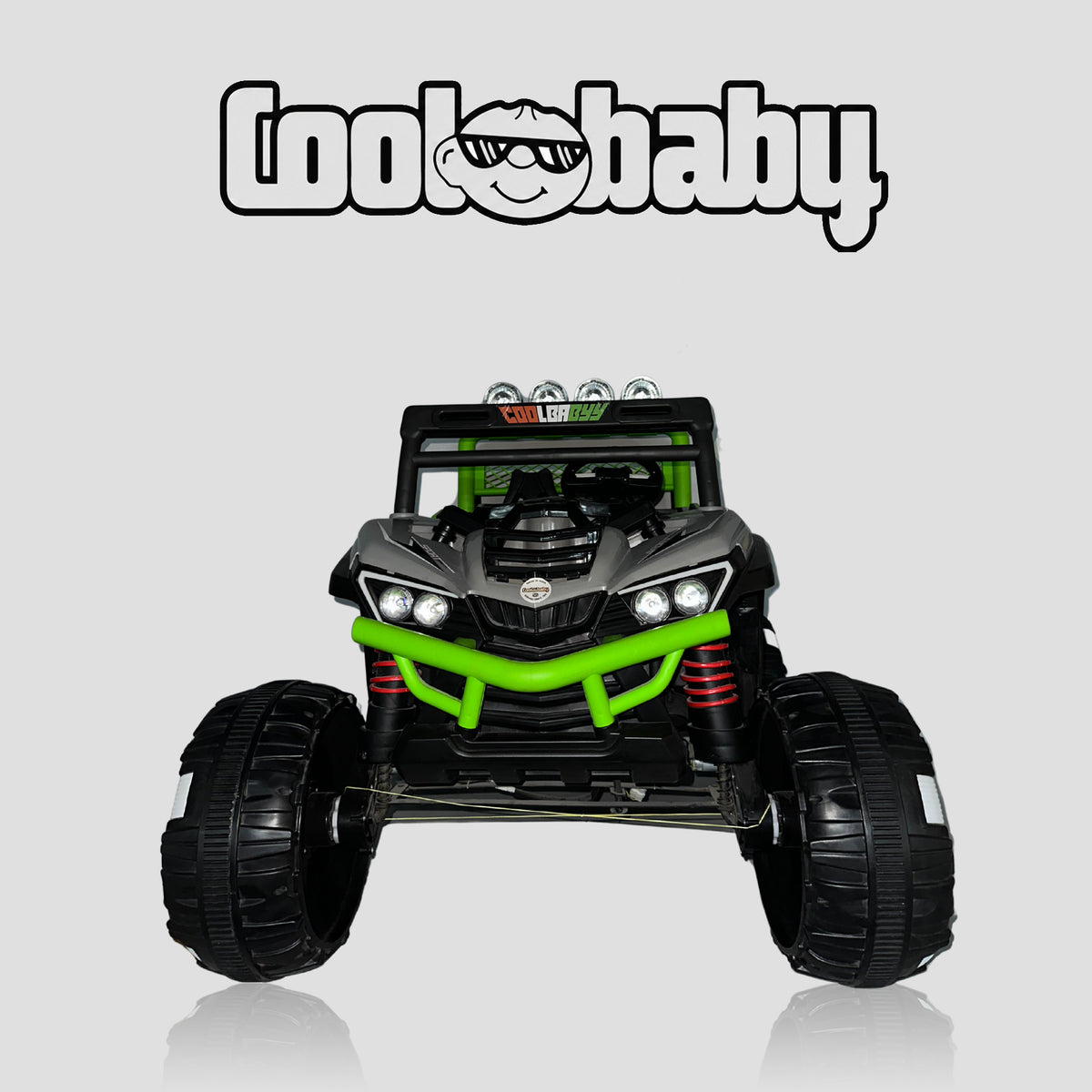 Coolbaby 1009 Jeep toy car for kids, featuring realistic design and durable plastic construction for outdoor play.