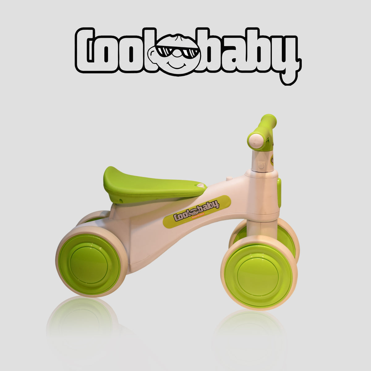Green Coolbay 2010 Rider bicycle from coolbaby.co.in, featuring a sleek frame and detailed design suitable for kids.