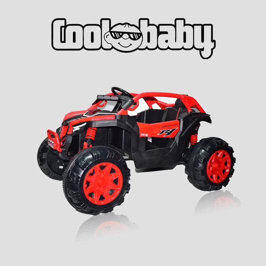 Red CoolBaby UTV 903 toy car with rugged design and realistic details, perfect for young children to enjoy outdoor play.
