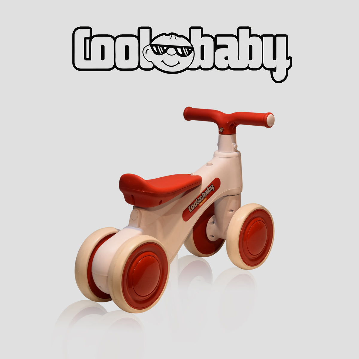 Red Coolbay 2010 Rider bicycle by coolbaby.co.in, featuring a sleek frame and modern design for kids' riding adventures.