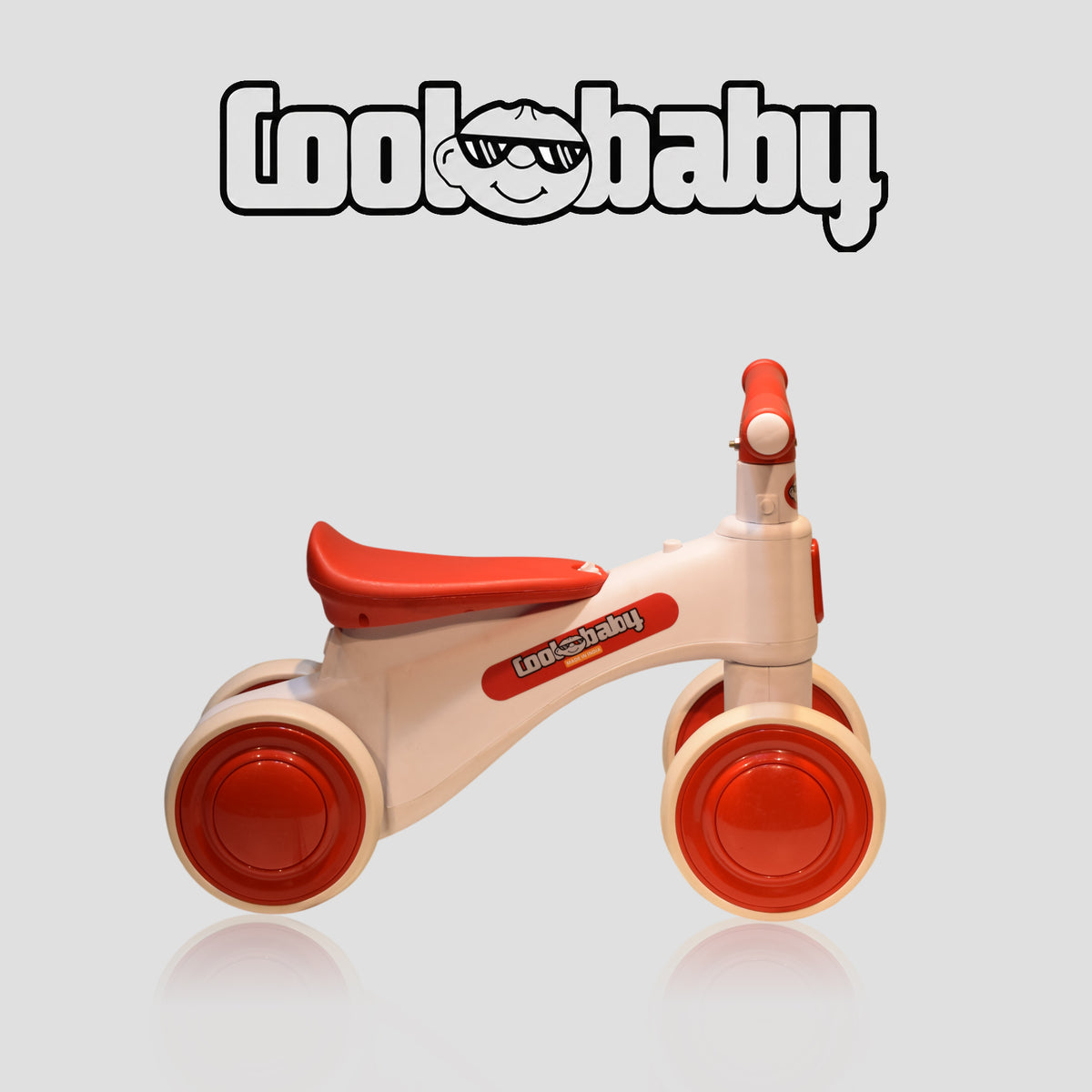 Red Coolbay 2010 Rider bicycle from coolbaby.co.in with sleek design and sturdy frame, suitable for kids' outdoor riding.