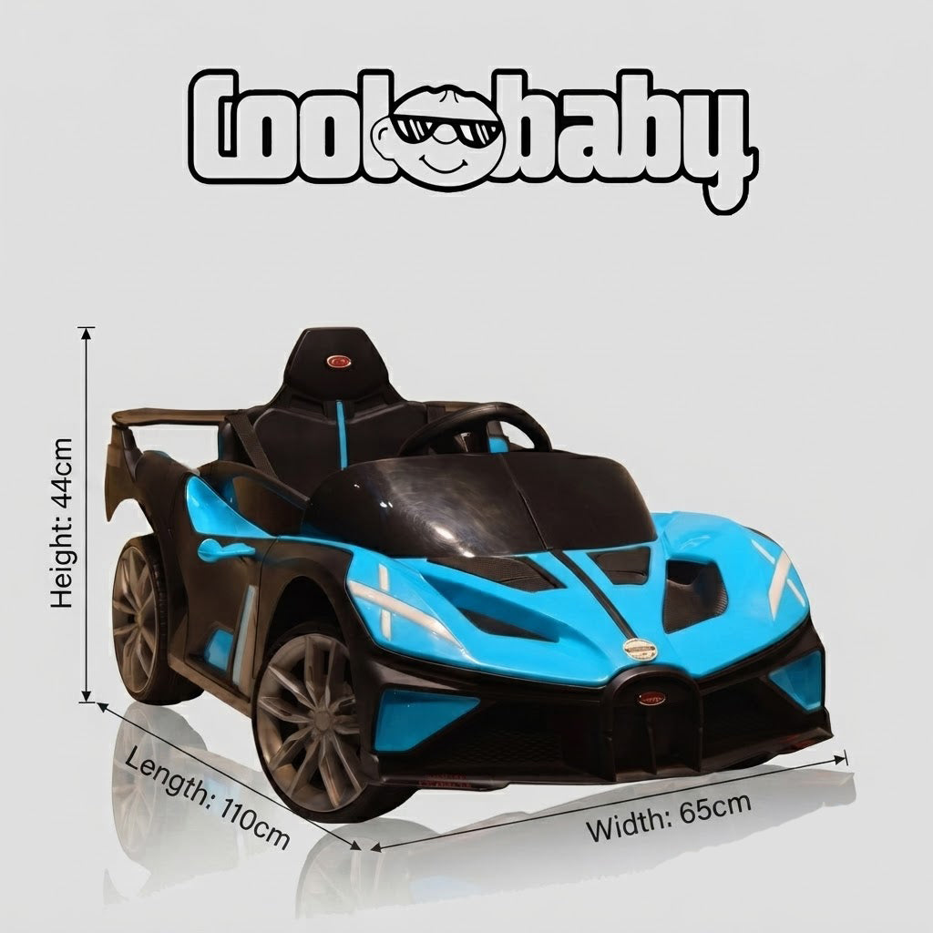 Coolbaby CB-Speed Toy Car in red with black wheels, designed for children, featuring a sleek, sporty look and detailed plastic construction.