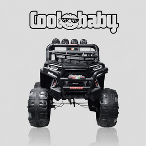 Coolbaby 6188 Discover Off-Road Jeep toy in vibrant red with large tires and open cabin, suitable for outdoor play.
