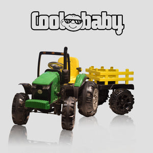 Coolbaby Kids Ride-On 6688 Tractor with Trolley 🚜