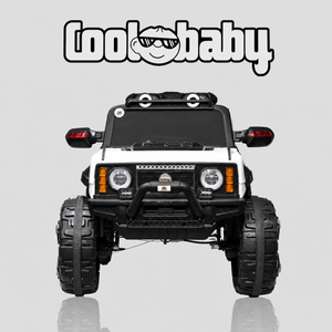 Coolbaby 2388 toy jeep, bright red miniature off-road vehicle with realistic design and rugged tires, suitable for children.